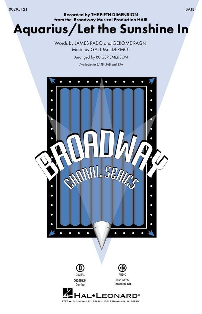 Aquarius / Let the Sunshine In from Hair (Choral SATB)