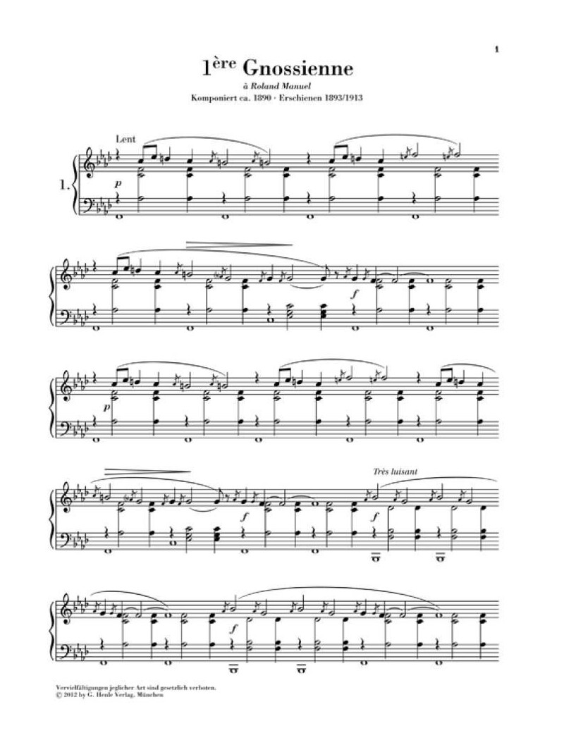 Eric Satie - Gnossiennes