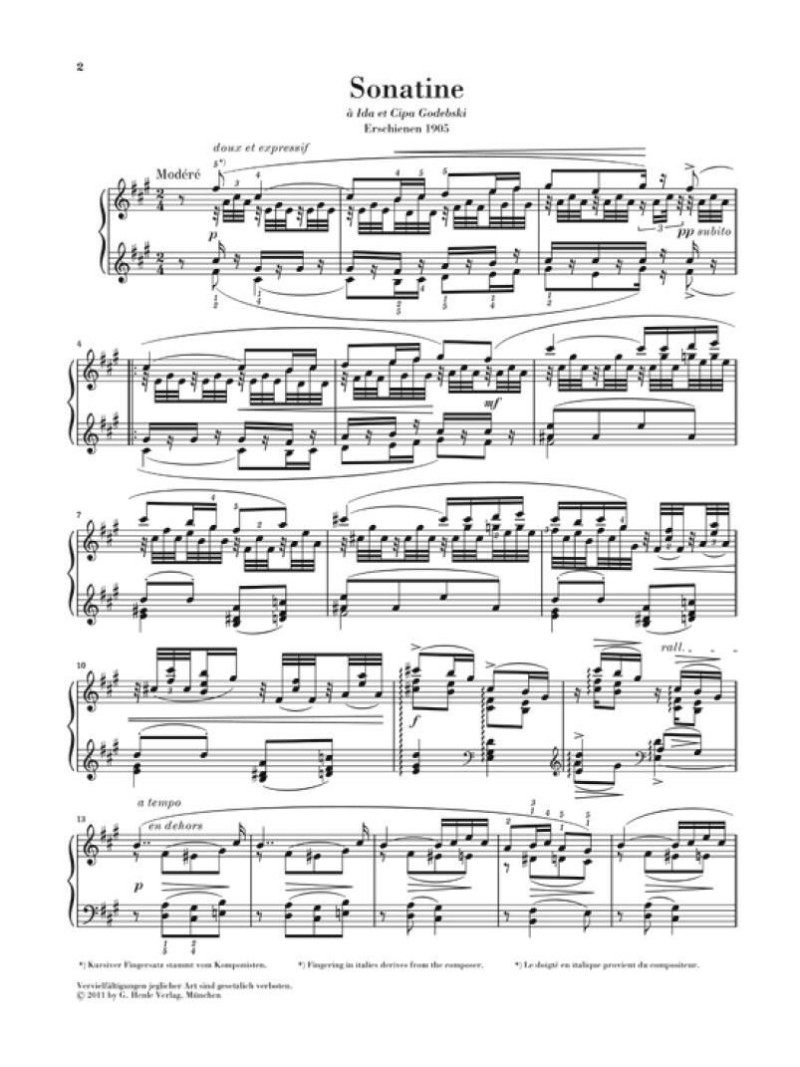 Maurice Ravel: Sonatine