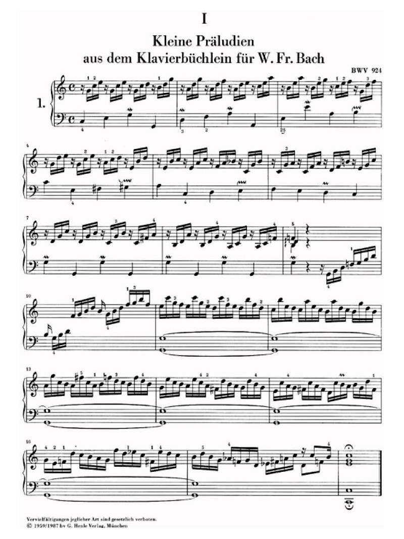 Bach - Little Preludes and Fughettas