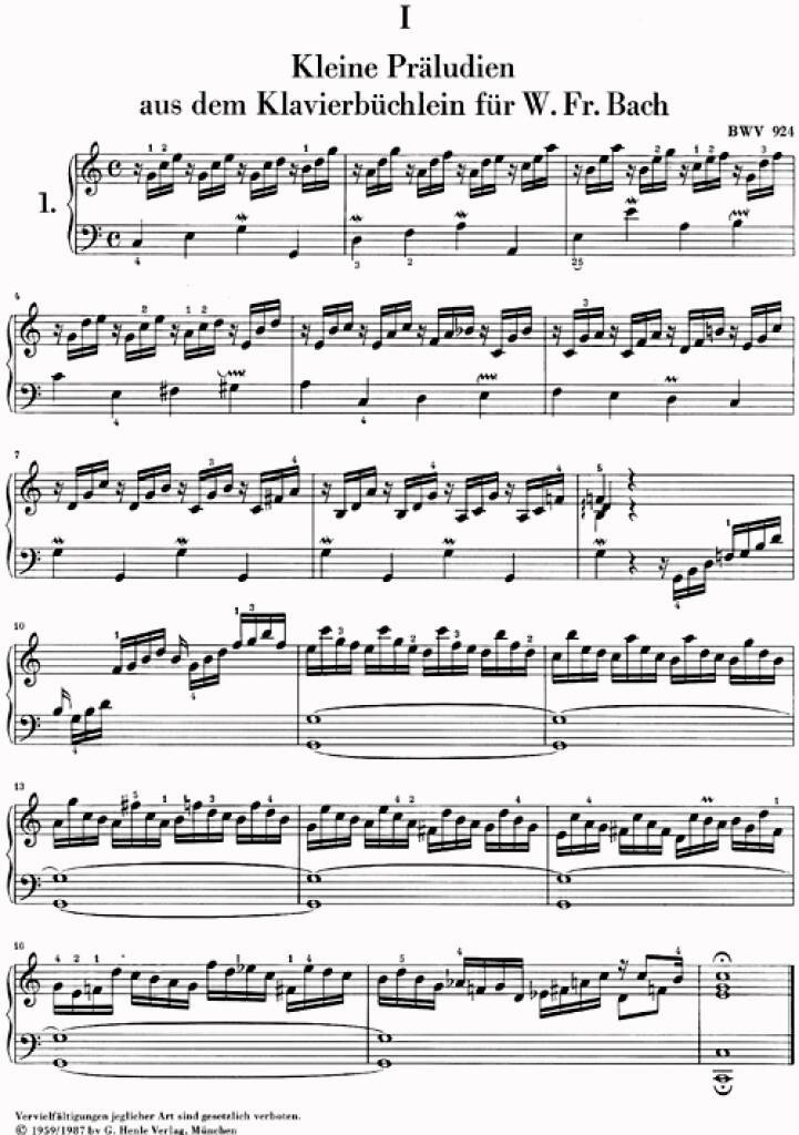 Bach - Little Preludes and Fughettas