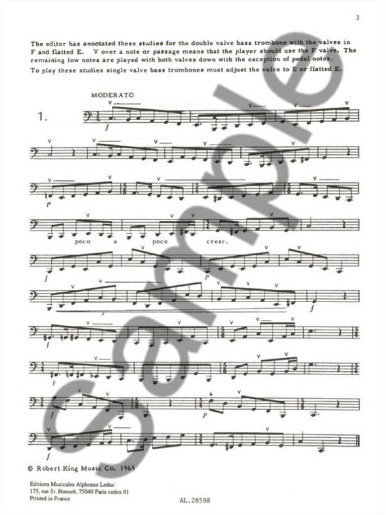 Shifting Meter Studies (Trombone-Bass solo)