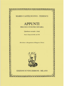 Appunti. I ritmi. Preludi e studi per chitarra