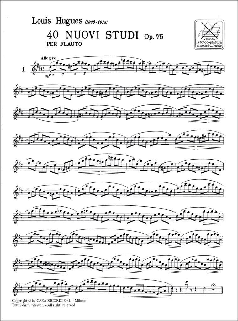 40 Nuovi Studi Op. 75 per Flauto
