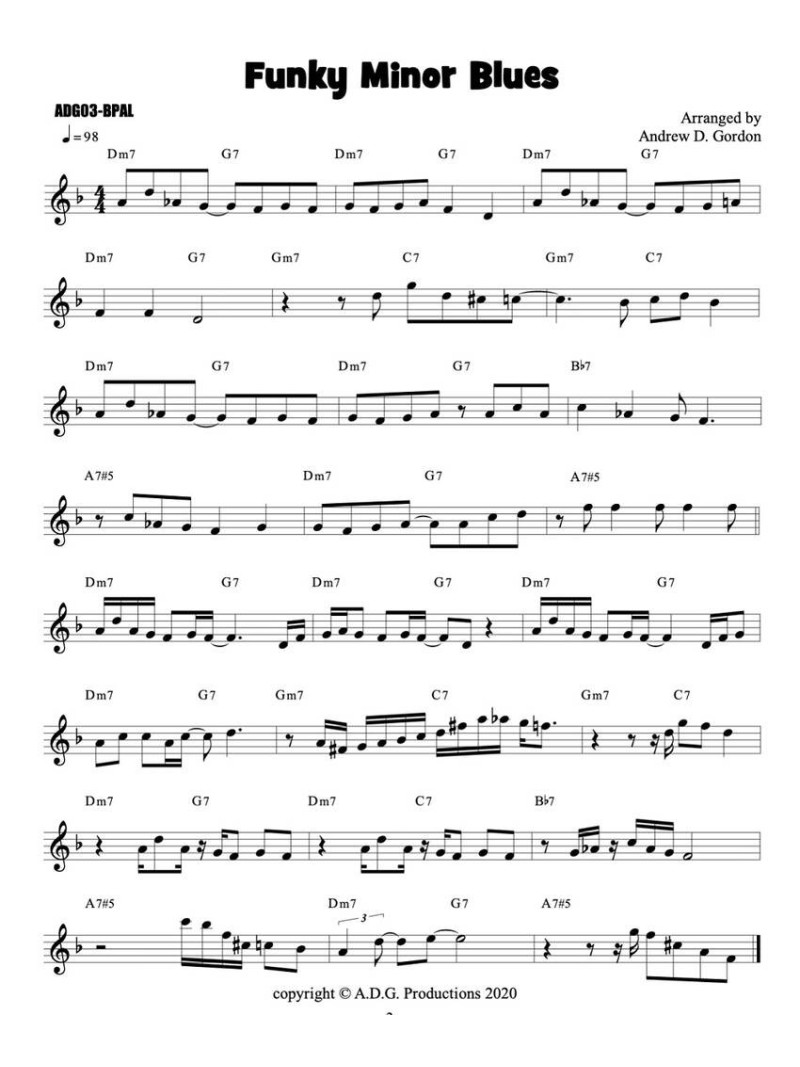The Blues Play-A-Long for Tenor Sax - Intermediate Series (book/download audio MP3)