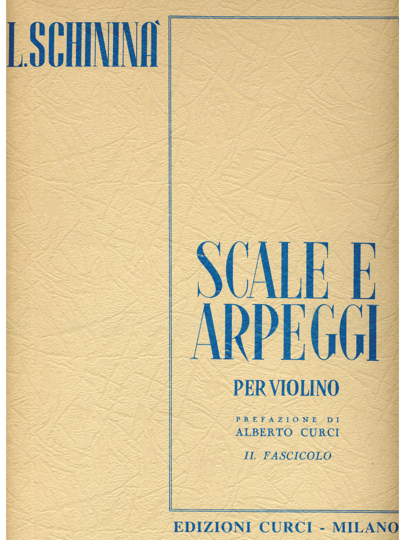 Schininà - Scale e arpeggi per violino II