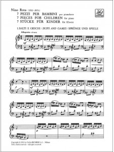 Nino Rota - 7 pezzi per bambini (Pianoforte)