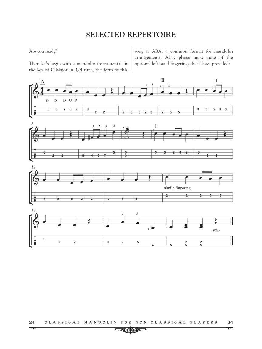 Classical Mandolin For Non-Classical Players