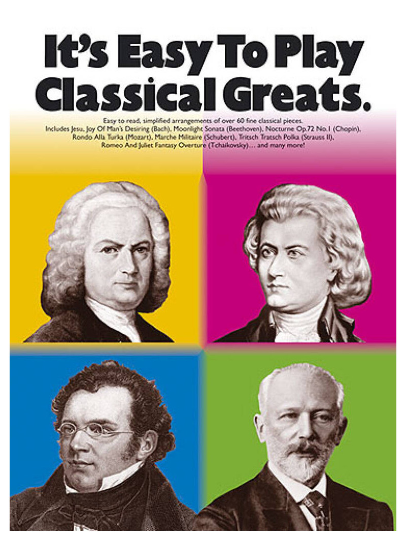 It's Easy To Play Classical Greats: Piano Solo