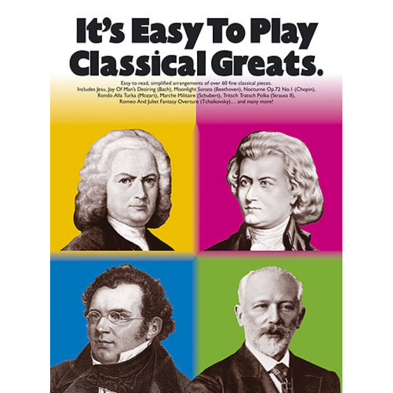 It's Easy To Play Classical Greats: Piano Solo