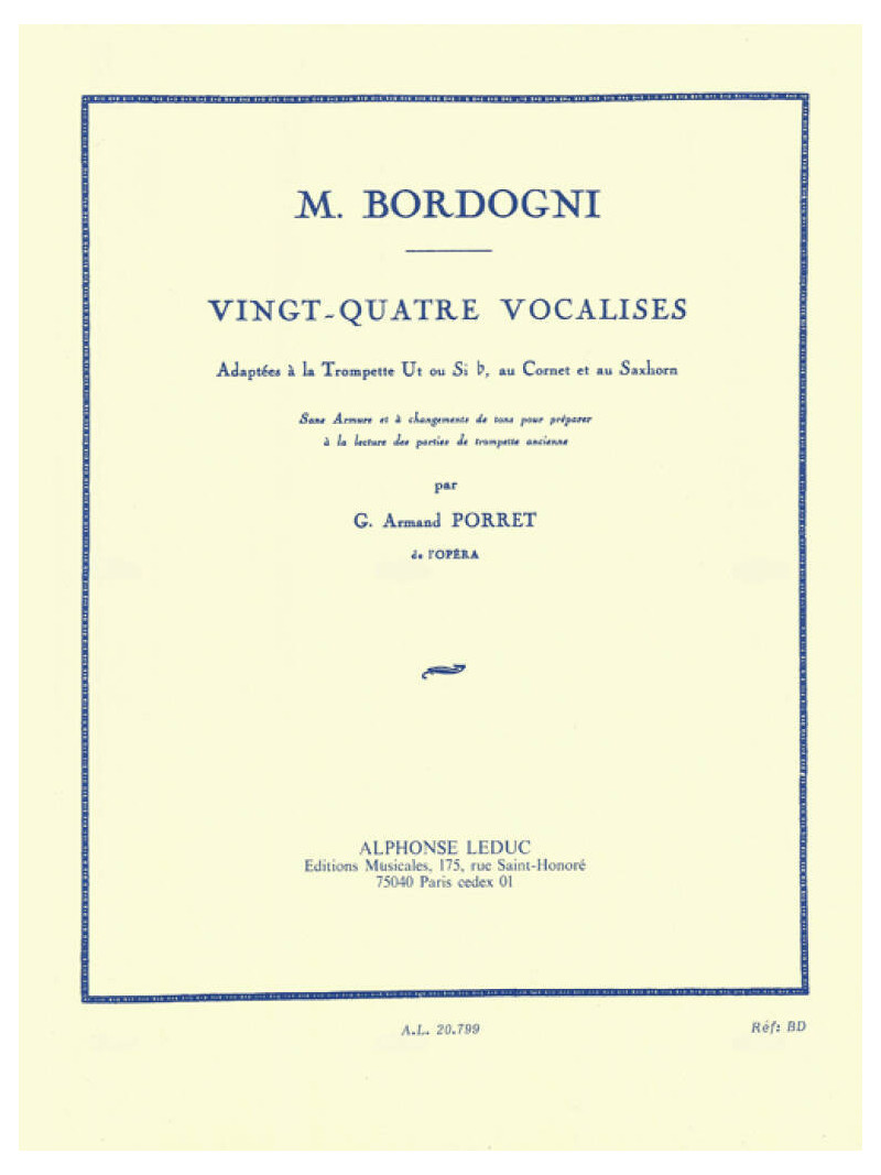 Vingt-Quatre Vocalises (Trumpet)