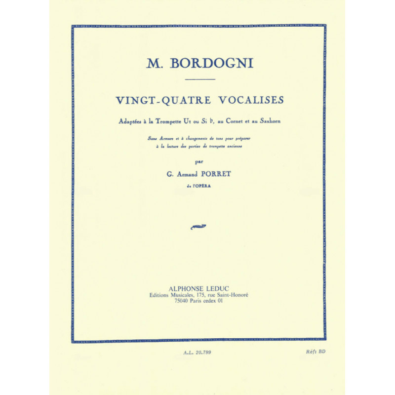 Vingt-Quatre Vocalises (Trumpet)