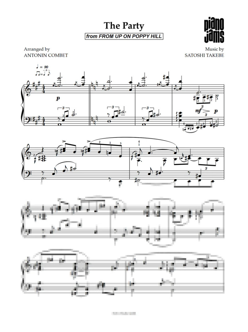 From Up On Poppy Hill - Piano Sheet Music