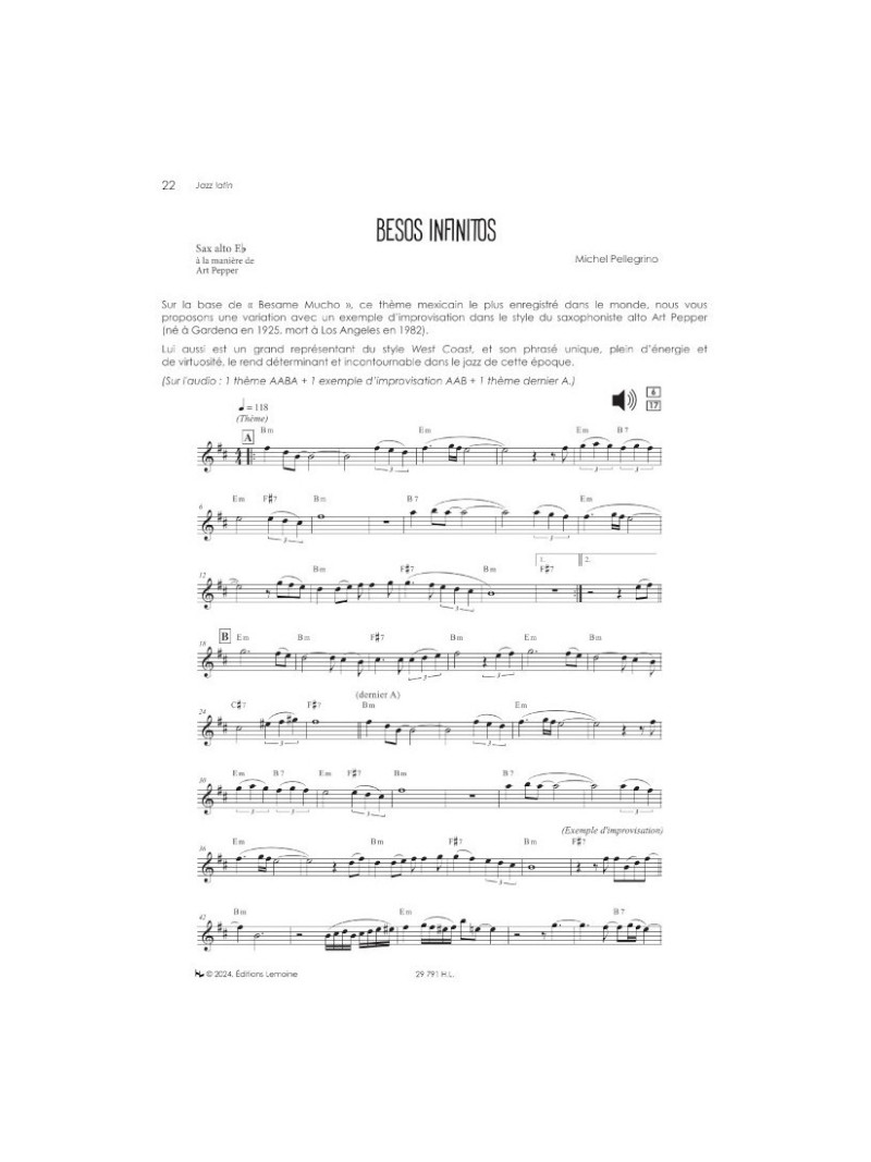 Jazz Latin Saxophone (book & Audio Online)