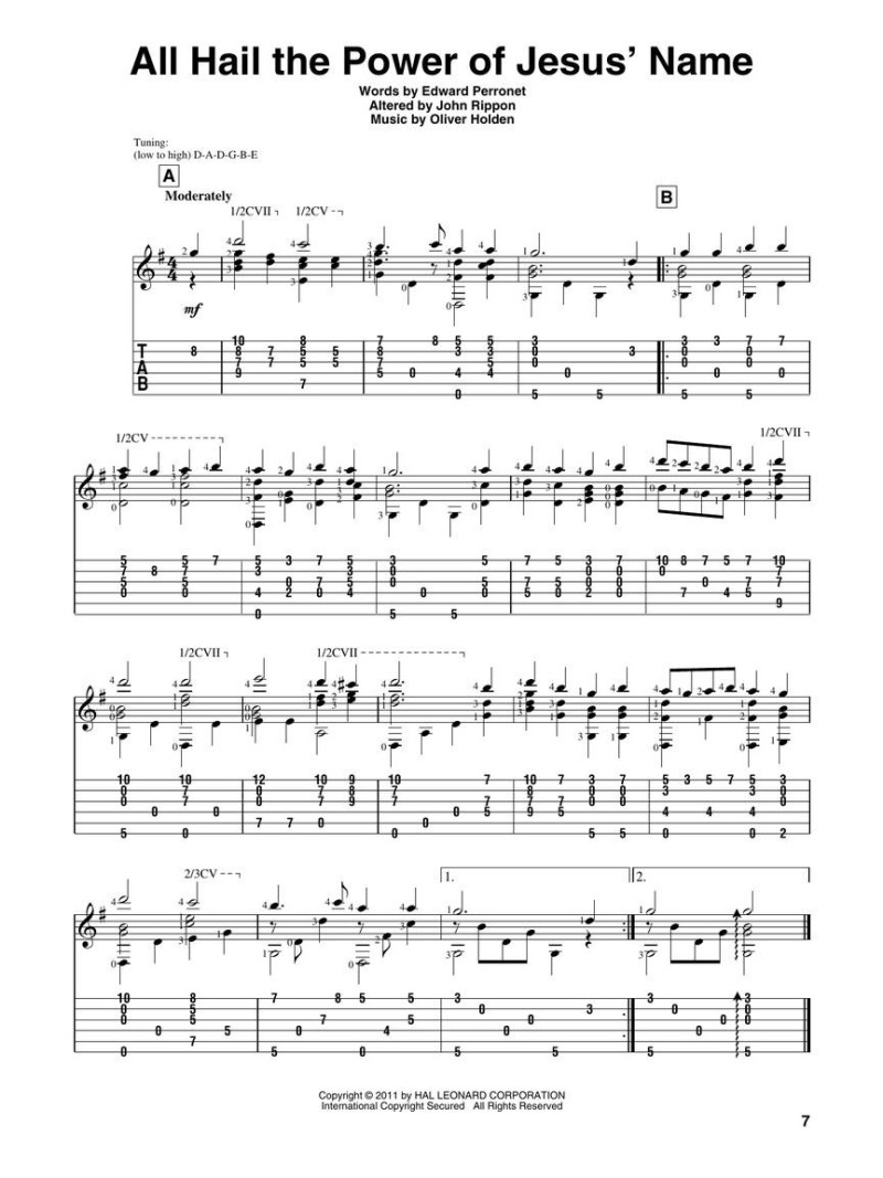 Hymns for Classical Guitar