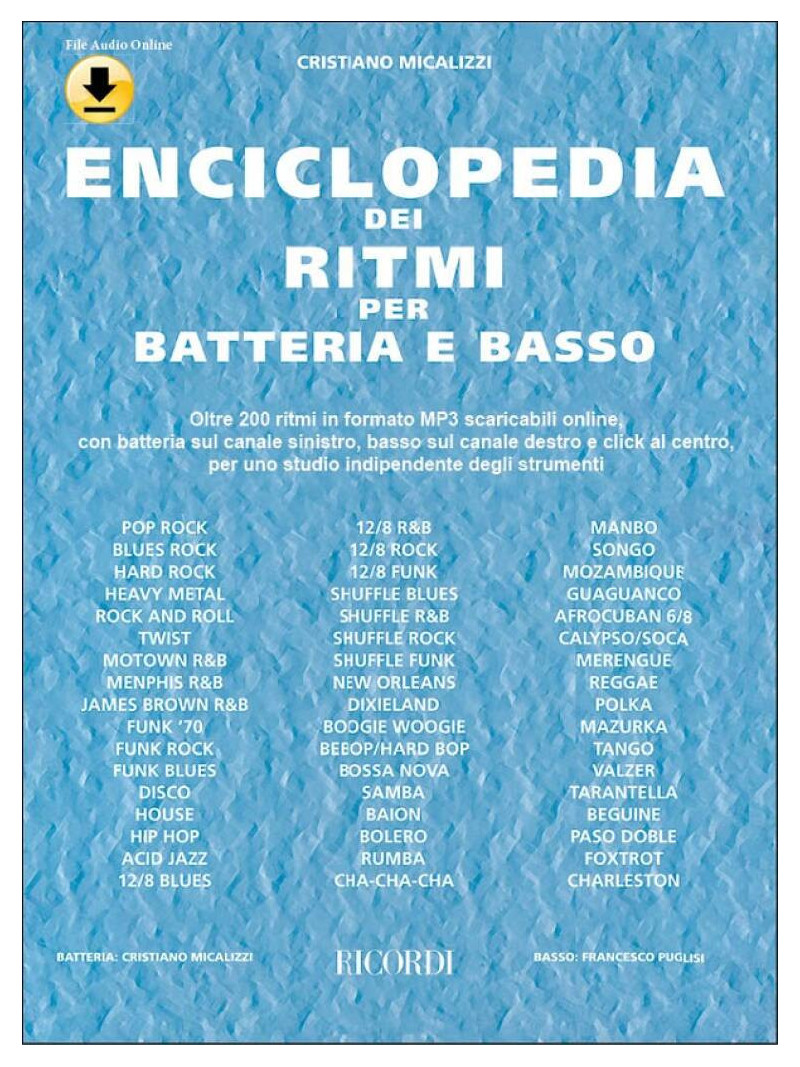 Enciclopedia dei ritmi per batteria e basso (libro/CD)