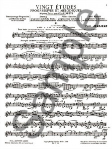 Etudes Progressives et Melodiques II - Clarinette