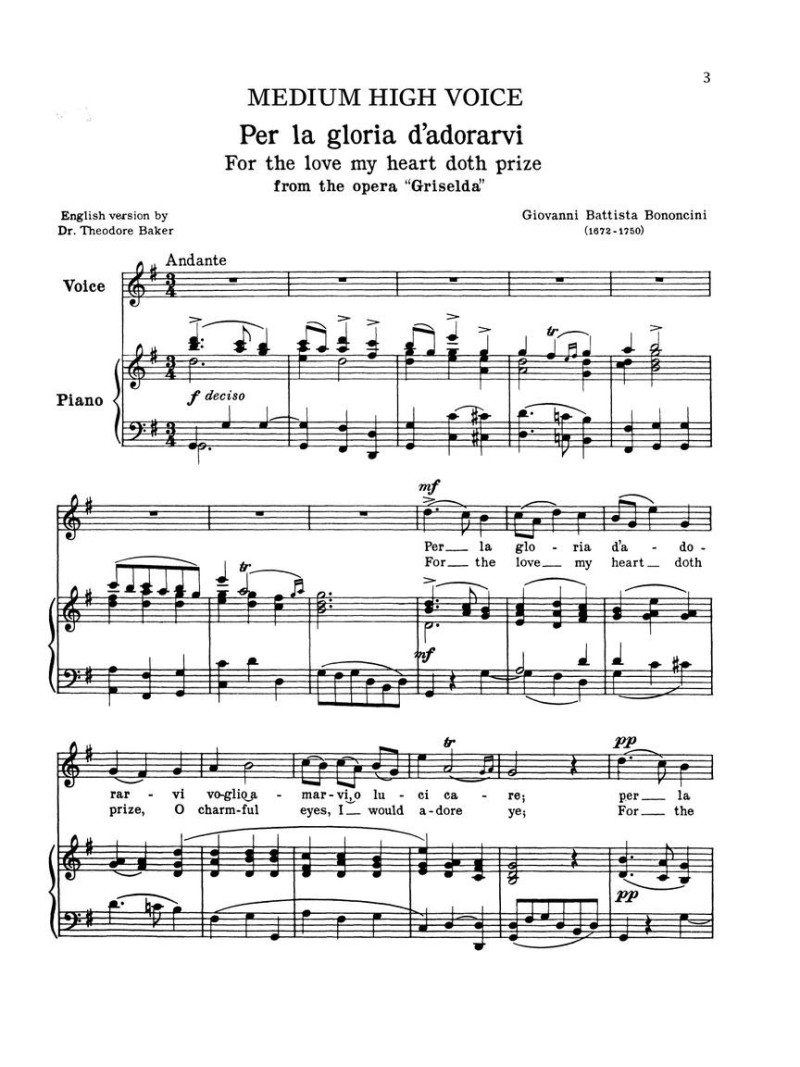 24 Italian Songs & Arias Complete Medium High and Medium Low Voice