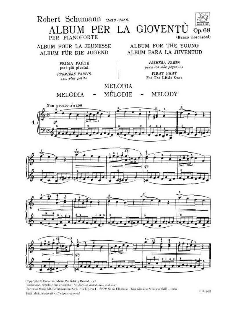 Schumann - Album per la gioventù op. 68