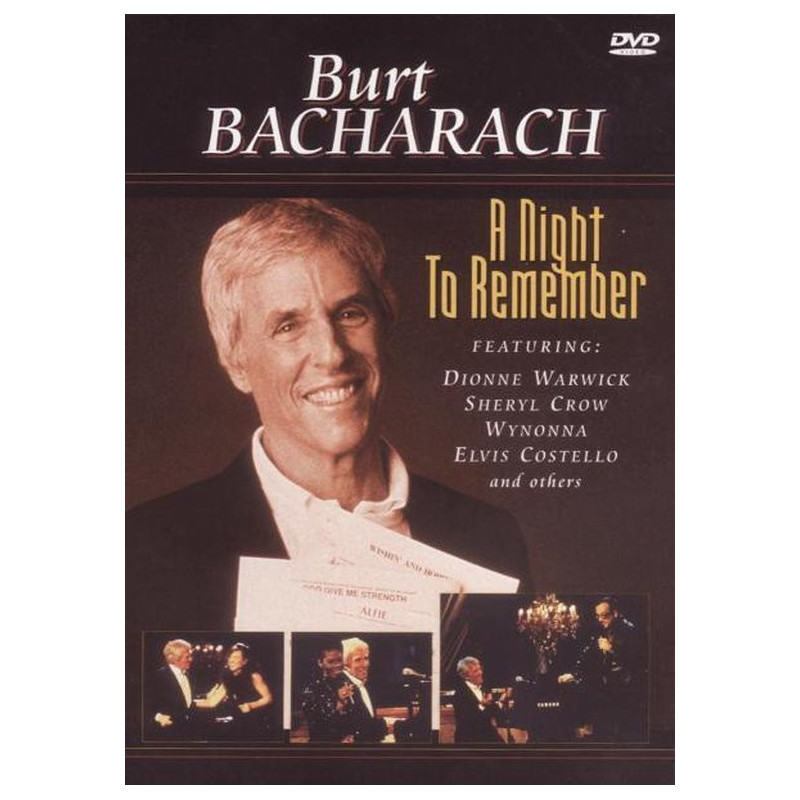 Burt Bacharach Night To Remember DVD www.birdlandjazz.it,