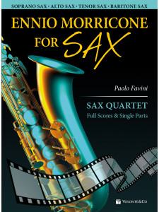 Ennio Morricone For Sax Quartet (Full Scores & Single Parts)