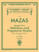 Mazas 75 Melodious studies violin,