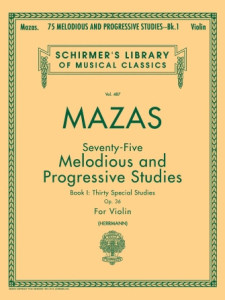 Mazas - 75 Melodious and Progressive Studies, Op. 36 – Book 1