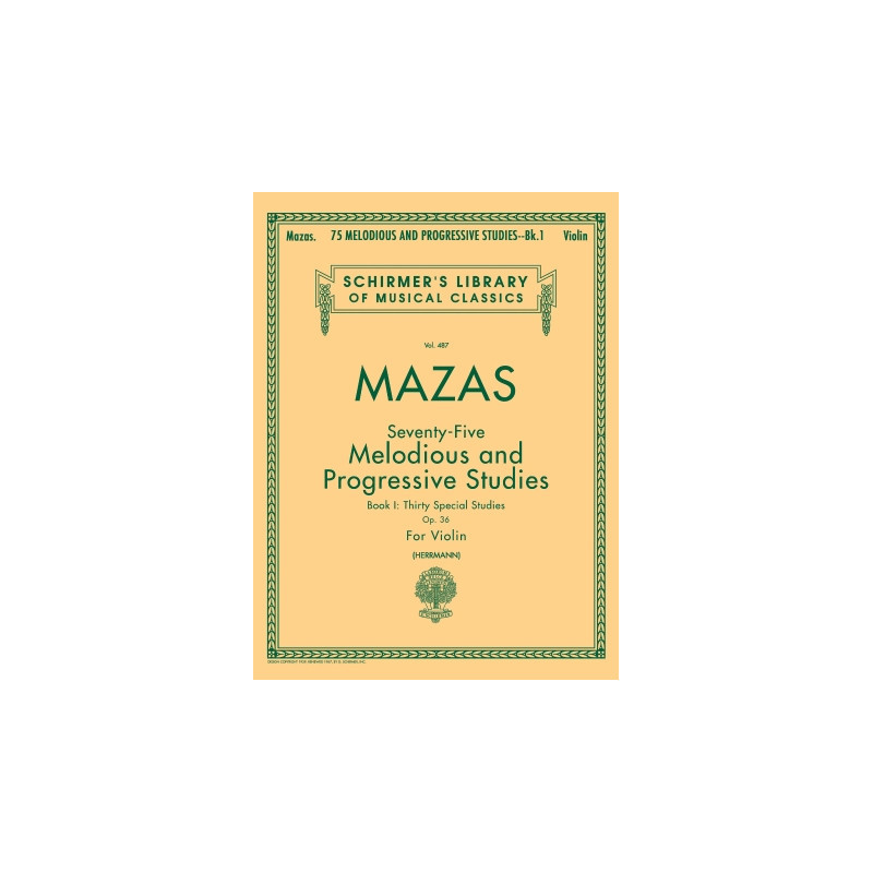Mazas 75 Melodious studies violin,