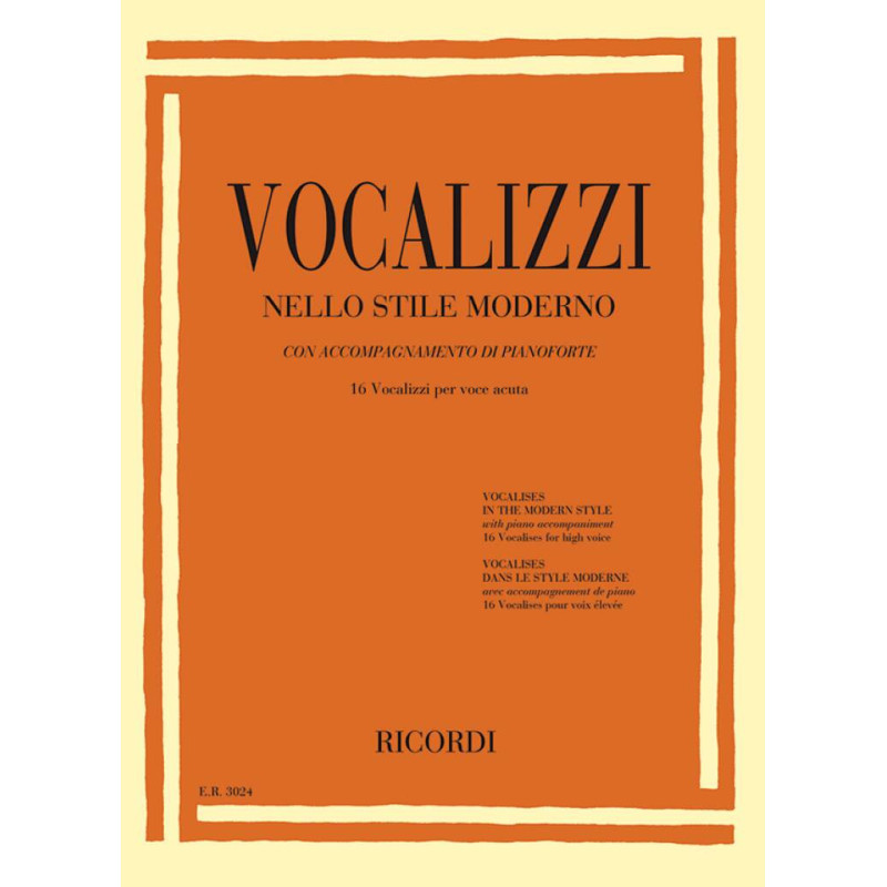 Vocalizzi nello stile moderno Voce Acuta,