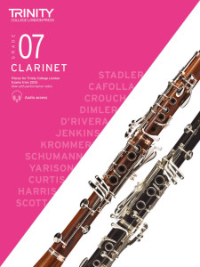 Trinity Clarinet Exam Pieces Grade 7, from 2023 (book/download)