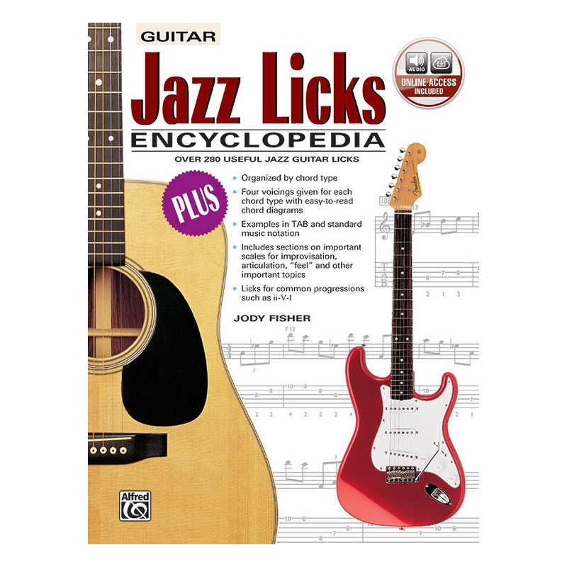 Jazz Licks Encyclopedia, accordi jazz chitarra, libri alfred