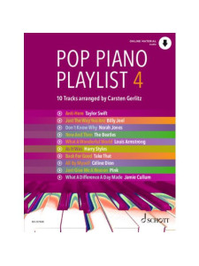 Pop Piano Playlist 4 (book/Audio Online)