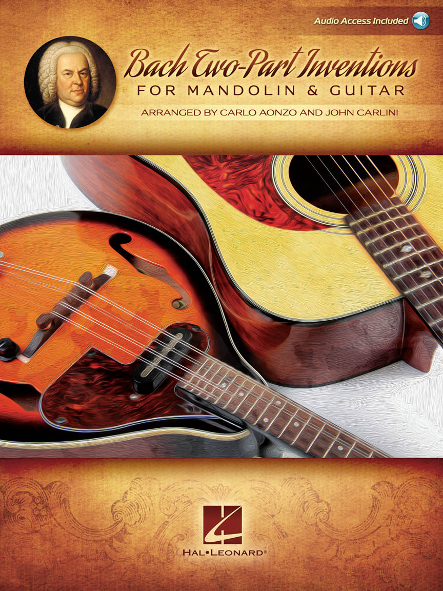 Bach Two-Part Inventions for Mandolin & Guitar (book & Audio Online)