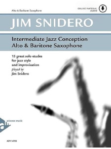 Intermediate Jazz Conception for Alto Saxophone (book/Audio Online)