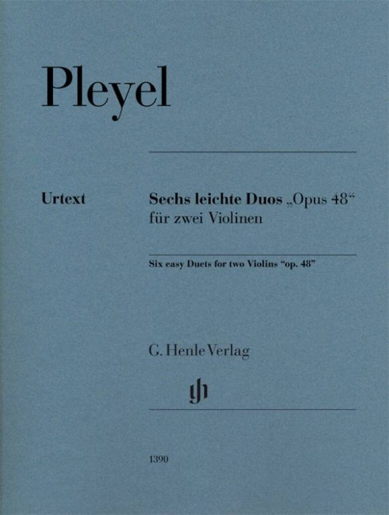 Ignaz Pleyel - Six easy Duets op. 48 for two Violins
