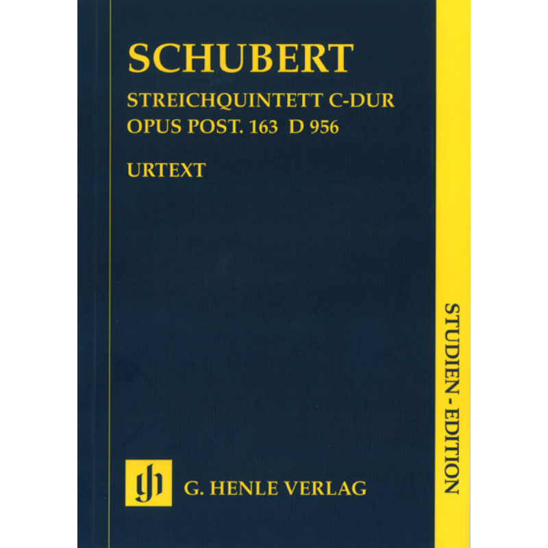 Schubert String Quintet Henle Urtex,