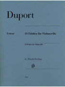 Duport 21 Etudes for Violoncello, spartiti Henle Urtex,