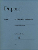 Duport 21 Etudes for Violoncello, spartiti Henle Urtex,