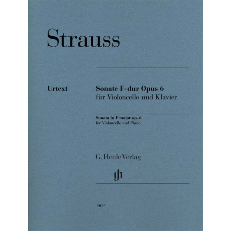 Richard Strauss Violoncello Sonata for Violoncello e piano,