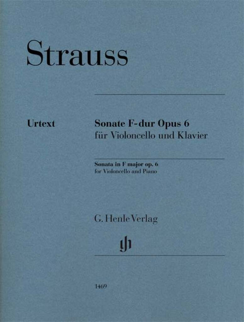 Strauss -Violoncello Sonata F major op. 6 for Violoncello and Piano
