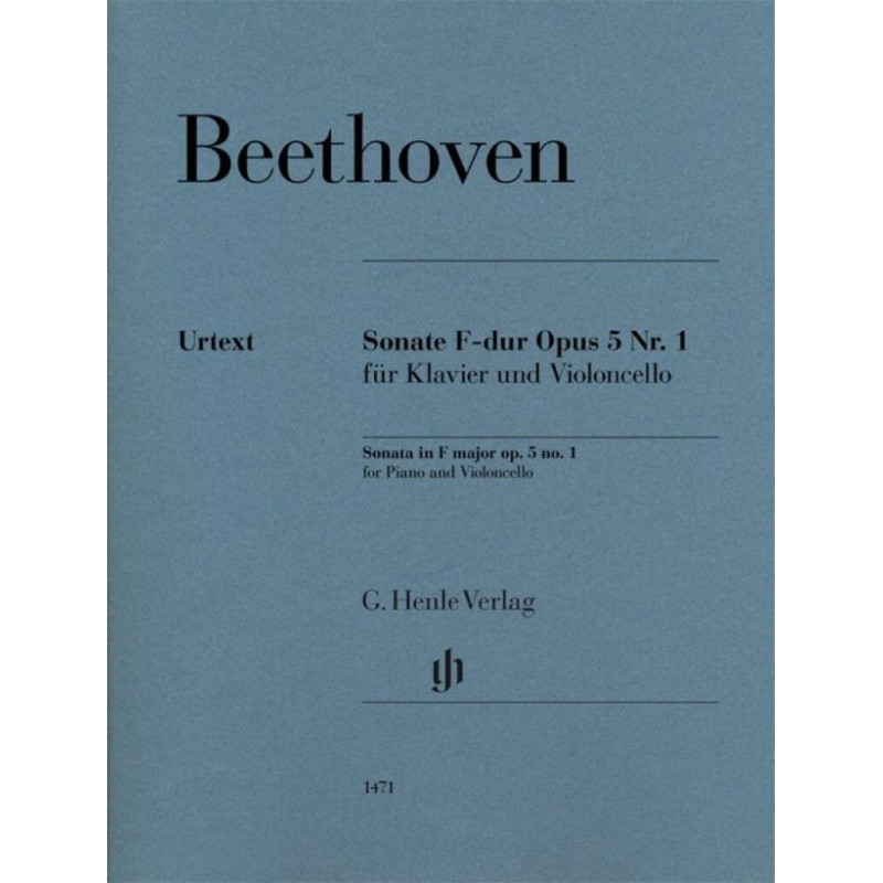 Beethoven Violoncello Sonata F major op. 5 no. 1,