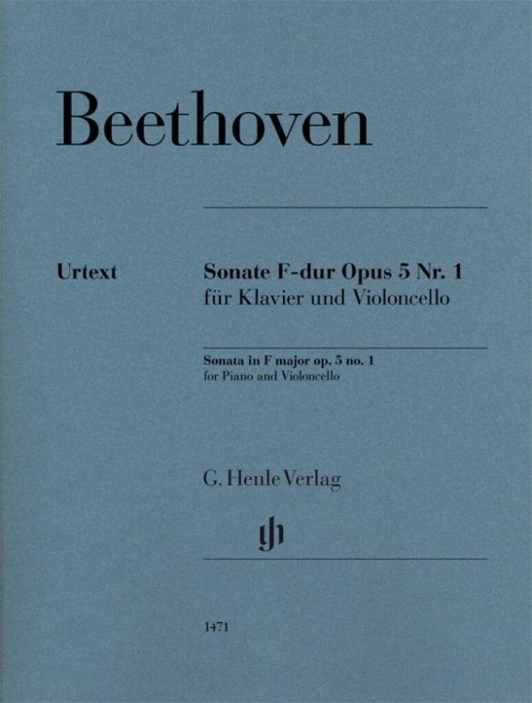 Beethoven - Violoncello Sonata F major op. 5 no. 1