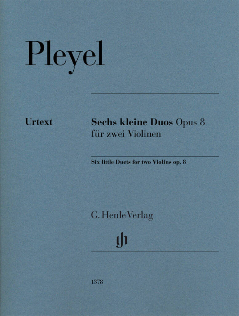 Ignaz Pleyel - Six little Duets op. 8 for two Violins