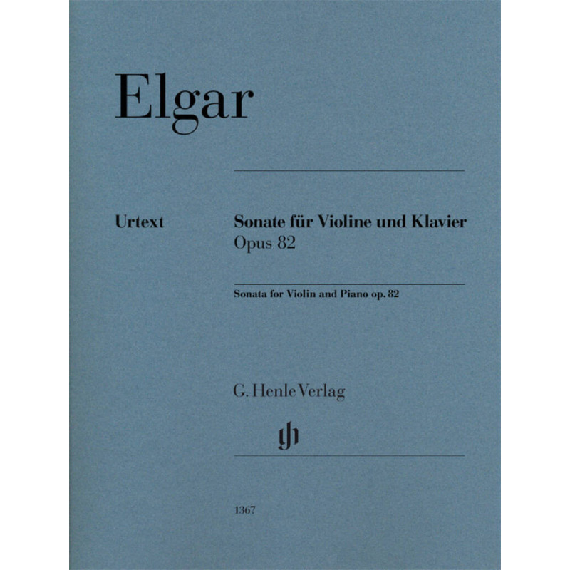 Elgar Sonata For Violin And Piano,