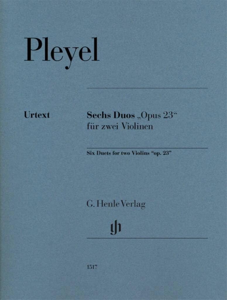 Ignaz Pleyel - Six Duets “op. 23” for two Violins
