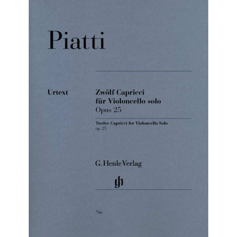 Piatti 12 Capricci op. 25 Violoncello,