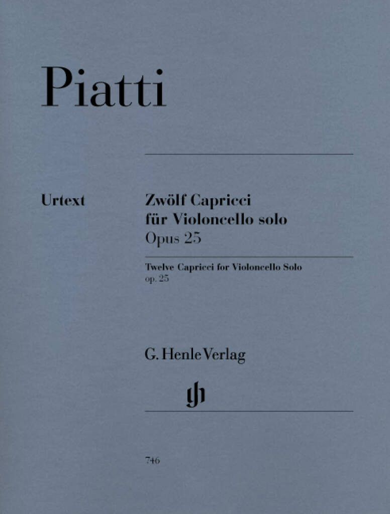 Piatti - 12 Capricci op. 25 for Violoncello solo