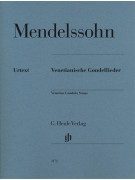 Mendelssohn Venetian Gondola Songs for Piano,
