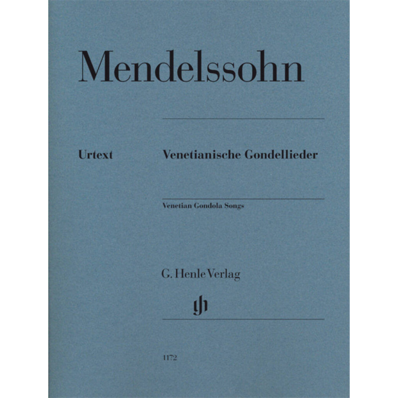 Mendelssohn Venetian Gondola Songs for Piano,