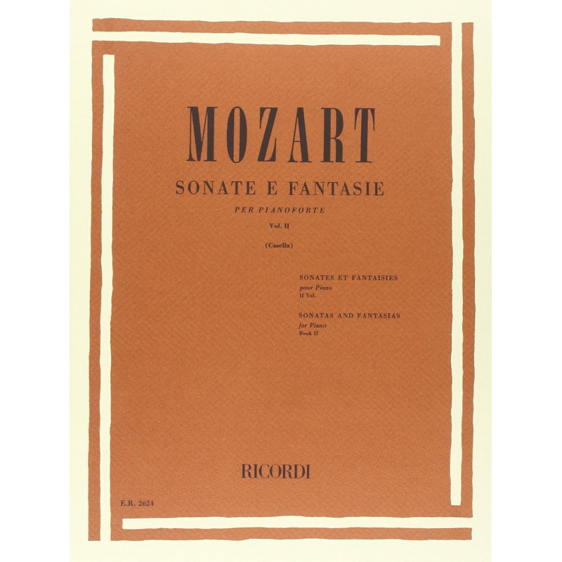 Mozart Sonate e fantasie Vol. II Ricordi,